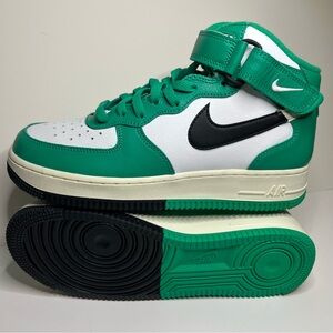 Nike Men’s Air Force 1 '07 LV8 Mid Split - Stadium Green (DZ2554-100)